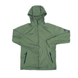 Mammut Swiss Green Mid Layer Hooded Jacket Large